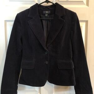 ✨3/$30✨ H&M Navy Blue Corduroy Structured Blazer | 4​​